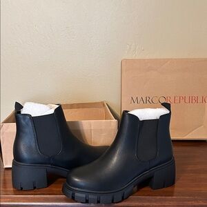 Marco Republic Black Ankle Boots for Women
